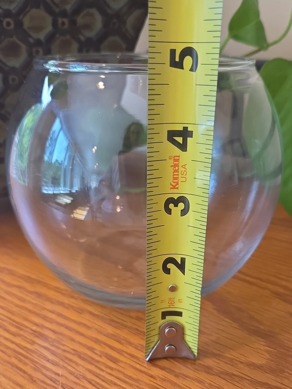 Clear Glass Fishbowl Vase